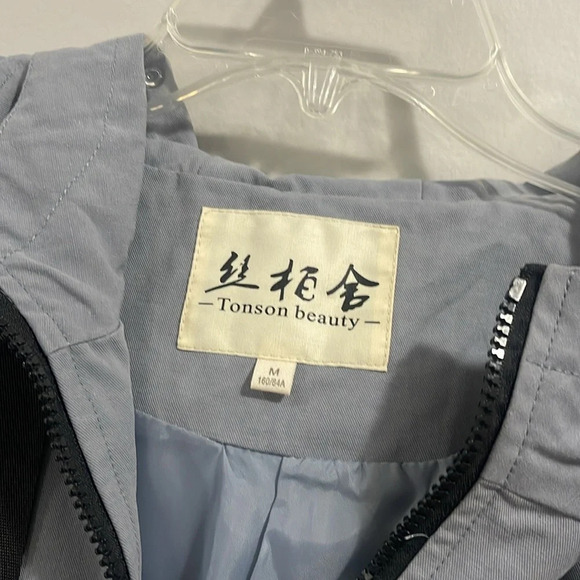 Tonson Beauty MDFSGRY POT STNOZES Trench Coat Gray/Blue - Picture 3 of 7